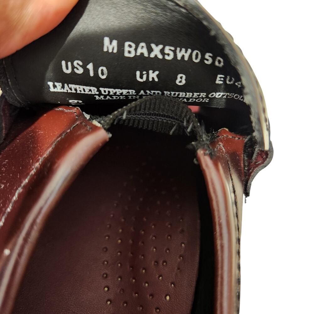 NEW GH Bass Whitney Super Lug Weejuns burgundy leather loafers size 10 - Picture 5 of 6